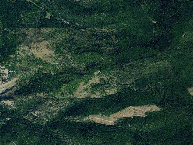Aerial image of USFS dispersed camp — MT #716