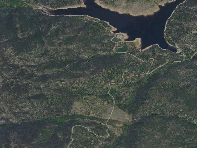Aerial image of USFS dispersed camp — MT #717