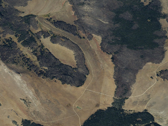 Aerial image of USFS dispersed camp — MT #720