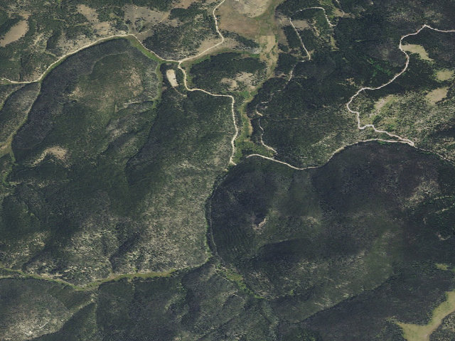 Aerial image of USFS dispersed camp — MT #723