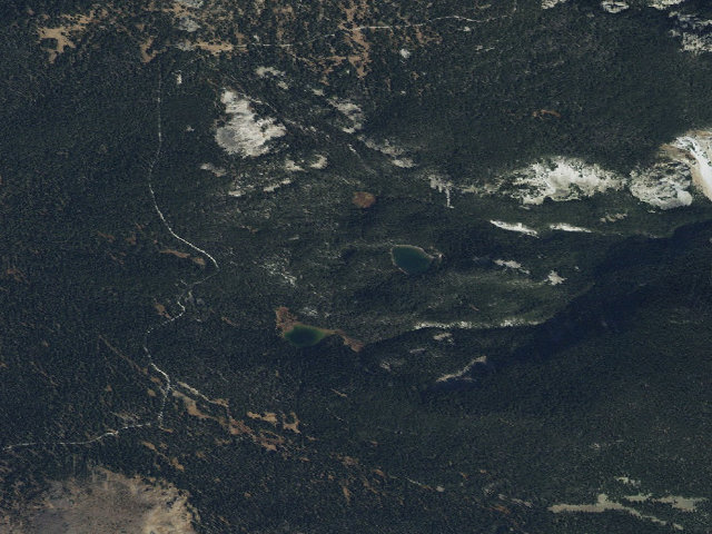 Aerial image of USFS dispersed camp — MT #725