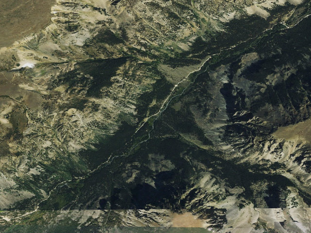 Aerial image of USFS dispersed camp — MT #726
