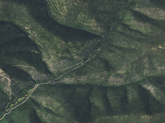 Aerial image of USFS dispersed camp — MT #73