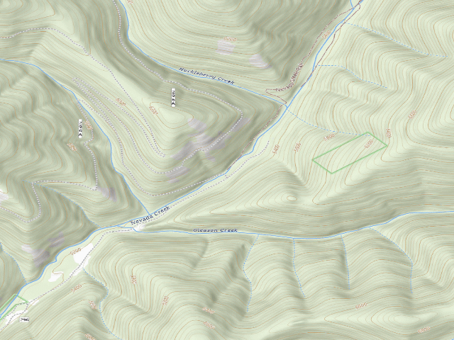 USGS topographic map of USFS dispersed camp — MT #73