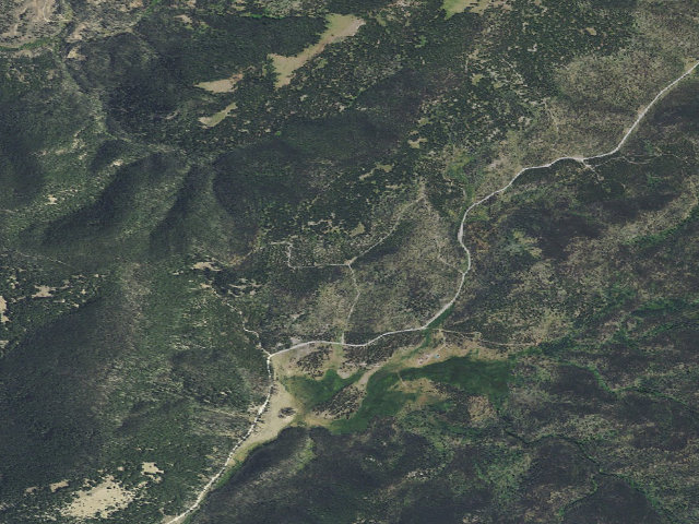 Aerial image of USFS dispersed camp — MT #732