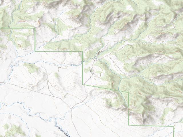 USGS topographic map of USFS dispersed camp — MT #736