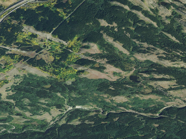 Aerial image of USFS dispersed camp — MT #737