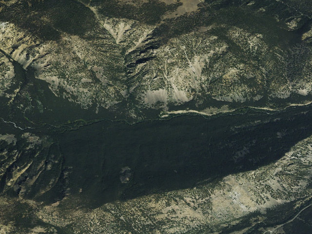 Aerial image of USFS dispersed camp — MT #738