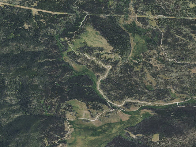 Aerial image of USFS dispersed camp — MT #739