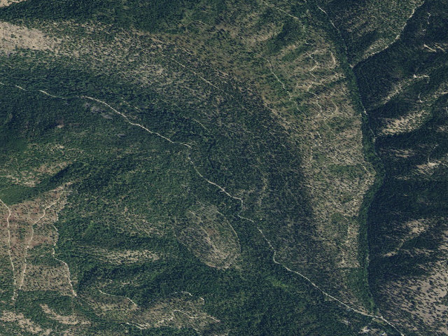Aerial image of USFS dispersed camp — MT #741