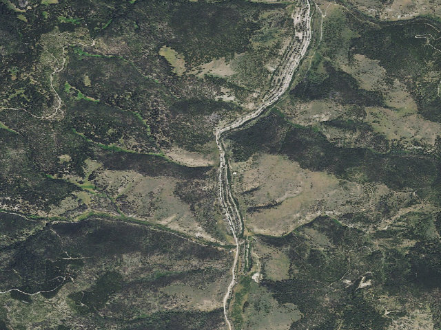 Aerial image of USFS dispersed camp — MT #743