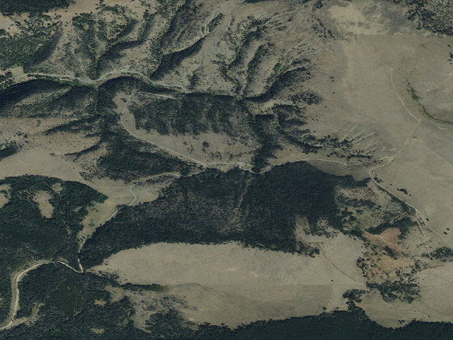 Aerial image of USFS dispersed camp — MT #746