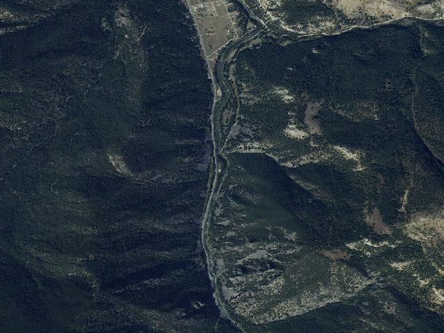 Aerial image of USFS dispersed camp — MT #749