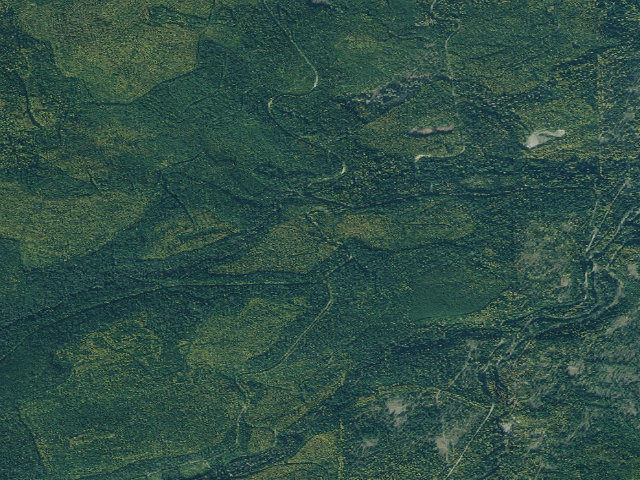 Aerial image of USFS dispersed camp — MT #750