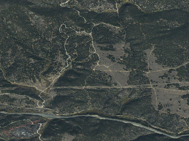 Aerial image of USFS dispersed camp — MT #755