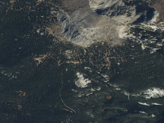 Aerial image of USFS dispersed camp — MT #76