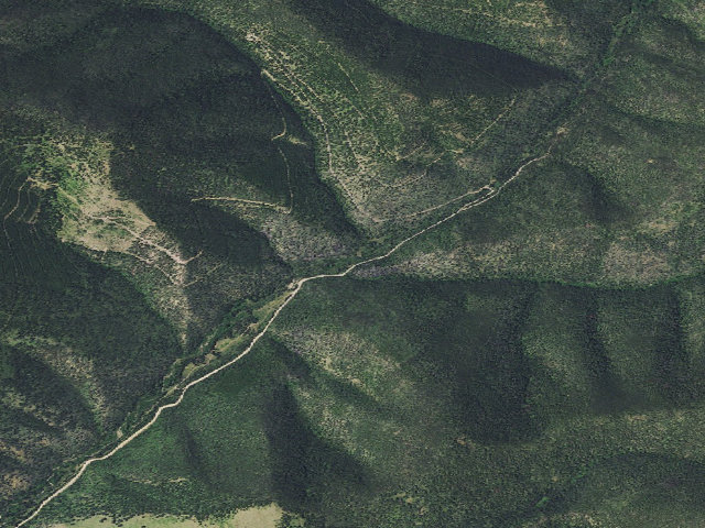 Aerial image of USFS dispersed camp — MT #762