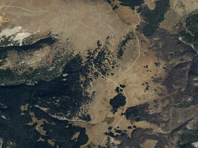 Aerial image of USFS dispersed camp — MT #763