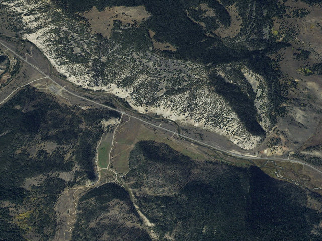 Aerial image of USFS dispersed camp — MT #764