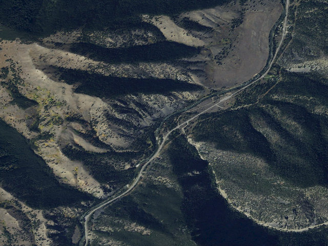 Aerial image of USFS dispersed camp — MT #765