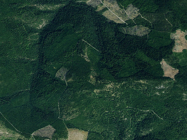 Aerial image of USFS dispersed camp — MT #766