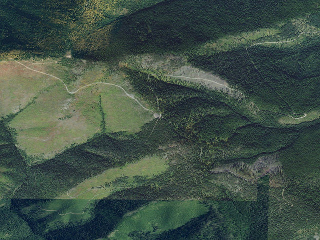 Aerial image of USFS dispersed camp — MT #769