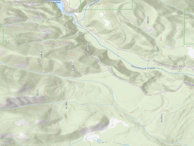 USGS topographic map of USFS dispersed camp — MT #773