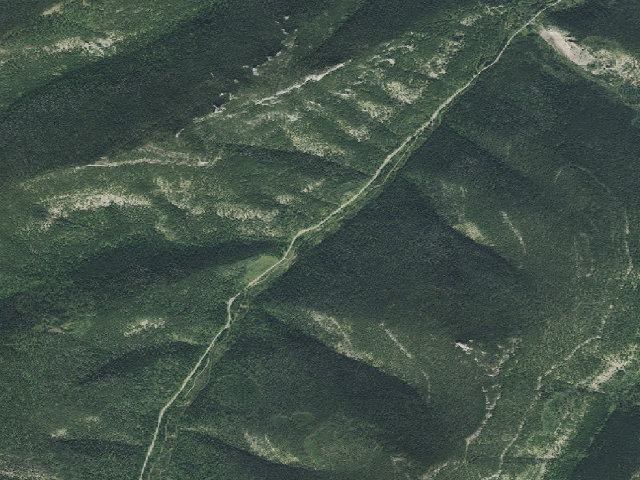 Aerial image of USFS dispersed camp — MT #774