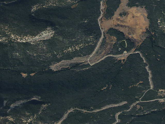 Aerial image of USFS dispersed camp — MT #775