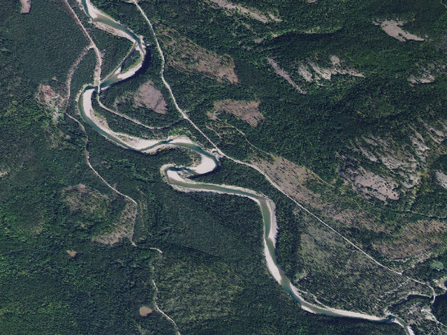 Aerial image of USFS dispersed camp — MT #778