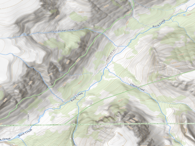USGS topographic map of USFS dispersed camp — MT #779