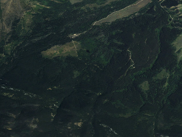 Aerial image of USFS dispersed camp — MT #785