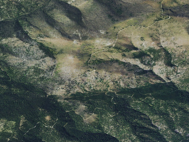 Aerial image of USFS dispersed camp — MT #786