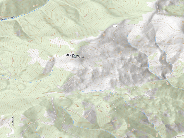 USGS topographic map of USFS dispersed camp — MT #786