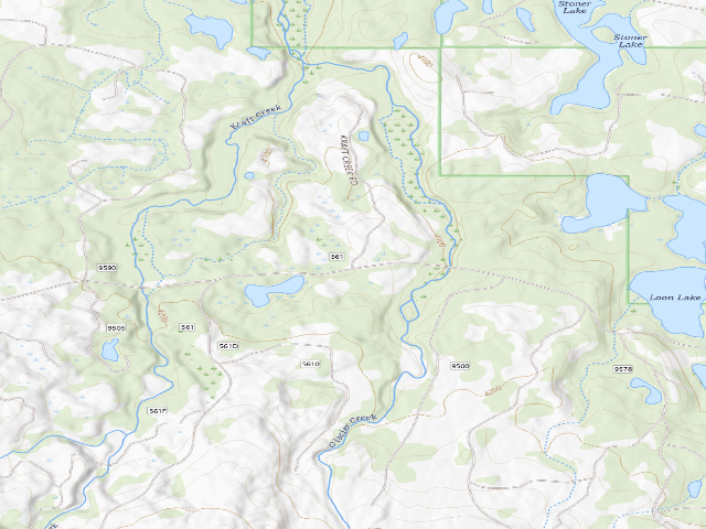 USGS topographic map of USFS dispersed camp — MT #787