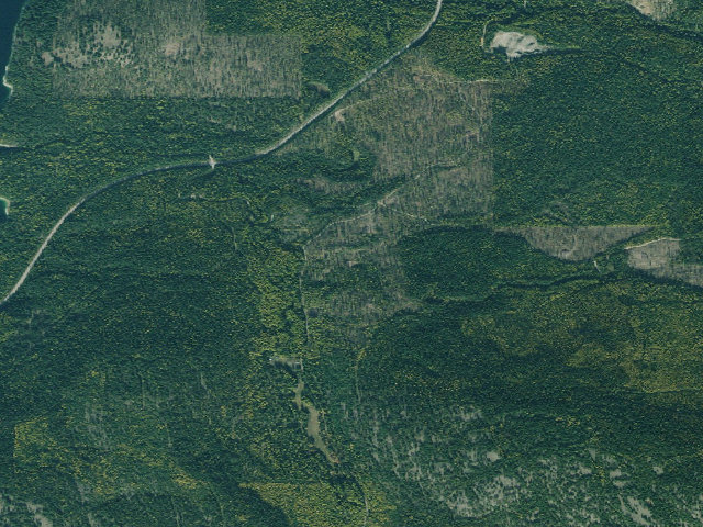 Aerial image of USFS dispersed camp — MT #789