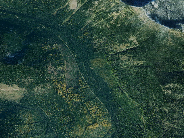 Aerial image of USFS dispersed camp — MT #790