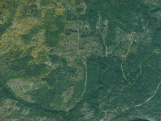 Aerial image of USFS dispersed camp — MT #793