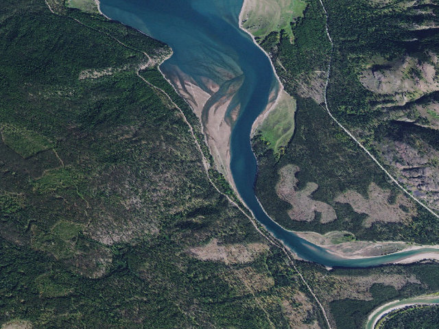 Aerial image of USFS dispersed camp — MT #794