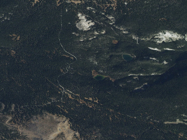 Aerial image of USFS dispersed camp — MT #795