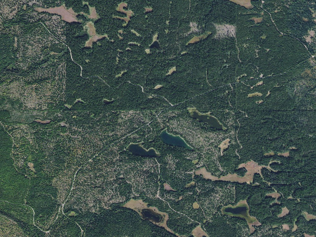 Aerial image of USFS dispersed camp — MT #797