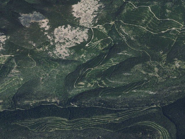 Aerial image of USFS dispersed camp — MT #798