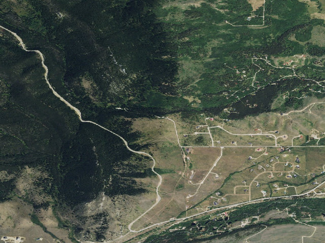 Aerial image of USFS dispersed camp — MT #803