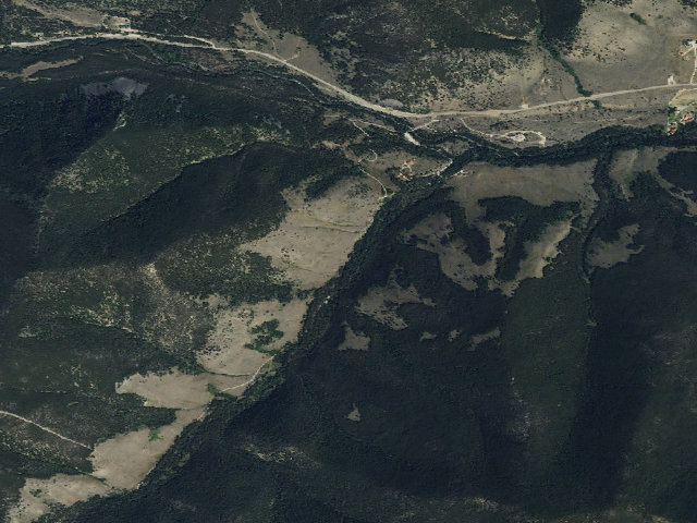 Aerial image of USFS dispersed camp — MT #805