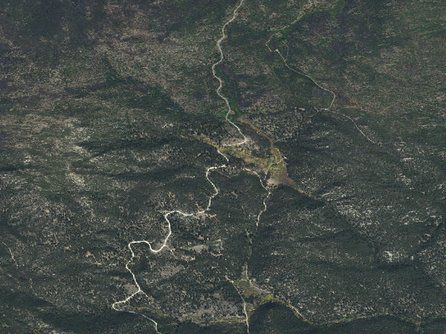 Aerial image of USFS dispersed camp — MT #809