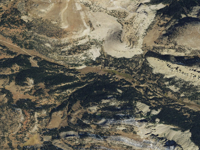 Aerial image of USFS dispersed camp — MT #811