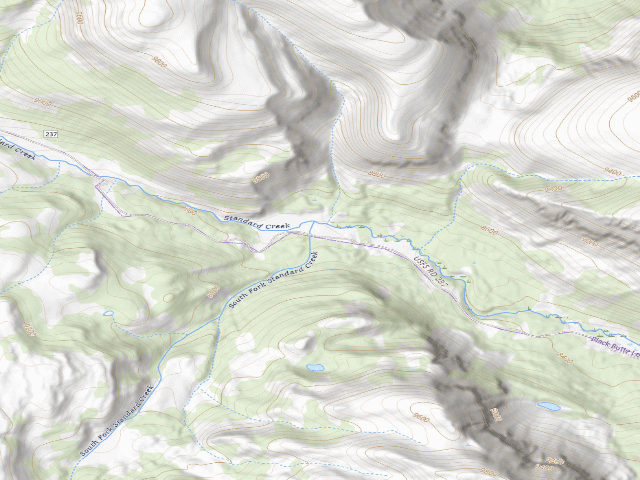 USGS topographic map of USFS dispersed camp — MT #811