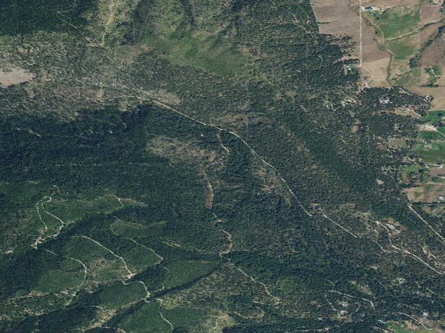 Aerial image of USFS dispersed camp — MT #813