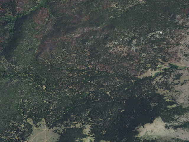 Aerial image of USFS dispersed camp — MT #814