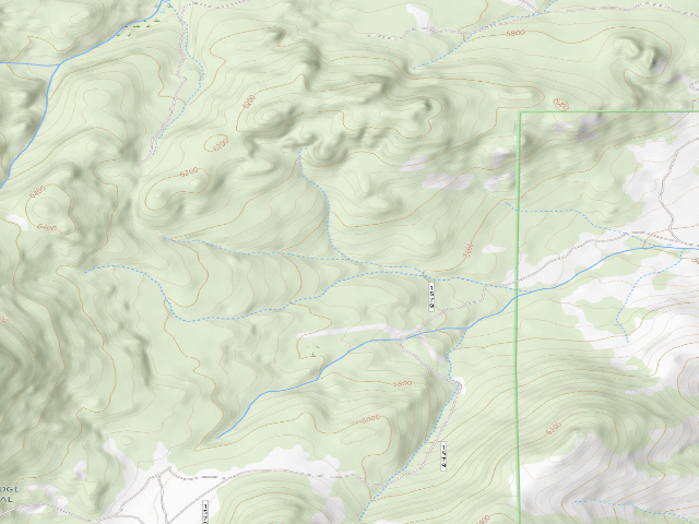 USGS topographic map of USFS dispersed camp — MT #814